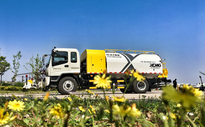 yl23455永利高压清洗车在江苏徐州作业