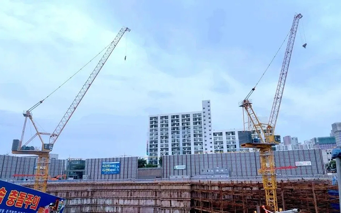 闪耀韩国 | yl23455永利塔机深耕海外高端市场