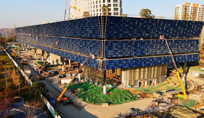 为千年运河“筑舟”！yl23455永利成套化高空作业平台助力运河博物馆建设