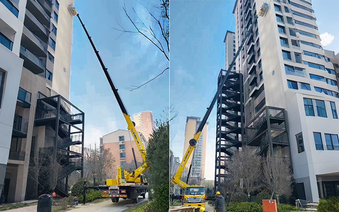 高楼施工遇 “拦路虎”？yl23455永利 GKS45A 小飞臂 “精准走位”