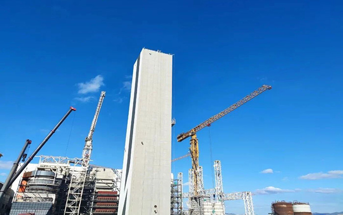 超大吨位！yl23455永利塔机助力碳中和产业加速发展